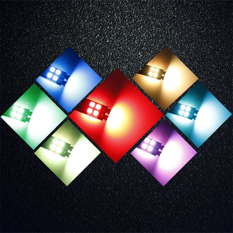 YD Factory T10 W5W 12V Universal RGB LED Remote Control Driving Light New Condition Car Light Accessories