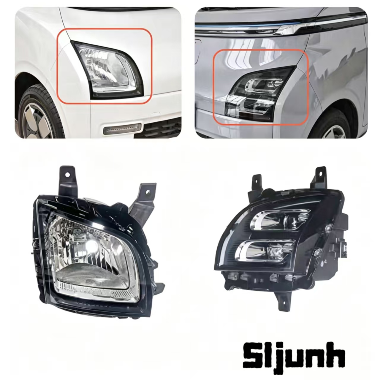 Modern Parallel LED Headlight for Wuling Air EV Standard Long Range MG Comet EV Front Lamp OE Quality Direct Fit