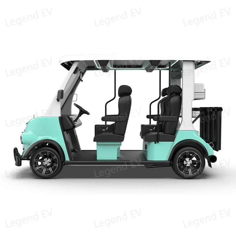 New Luxurious Customized Autopilot 4 Forward Facing Golf Car 48V Lithium Electric Lsv Road Legal Golf Cart