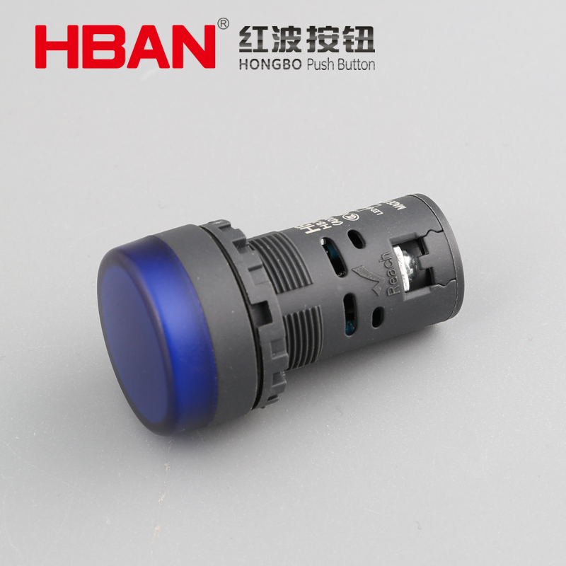 Hban 22mm High Brightness Plastic LED Signal Indicator Light for Industrial Panels