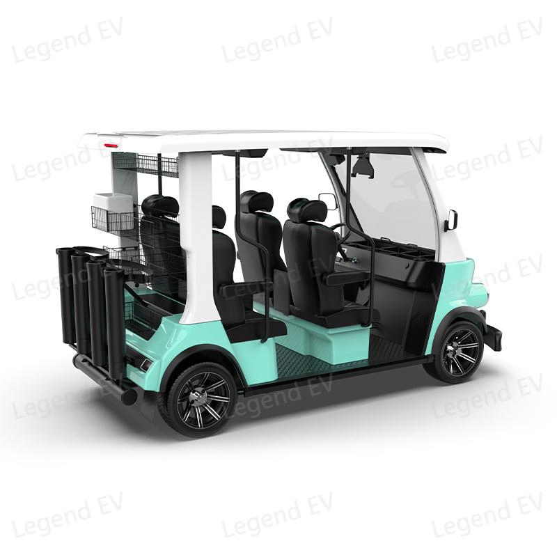 New Luxurious Customized Autopilot 4 Forward Facing Golf Car 48V Lithium Electric Lsv Road Legal Golf Cart