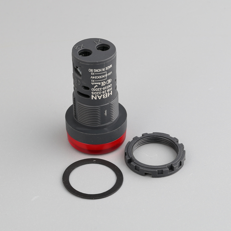 Hban 22mm Red Plastic LED Lamp Signal Indicator Light for Safety Signaling