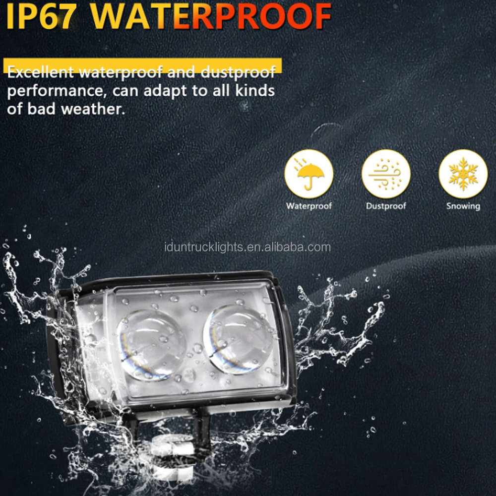 New Mini LED Fog Lights for Off-Road Vehicles Auxiliary Lighting Systems for Motorcycles Trucks Trailers Work Light Model Tacoma