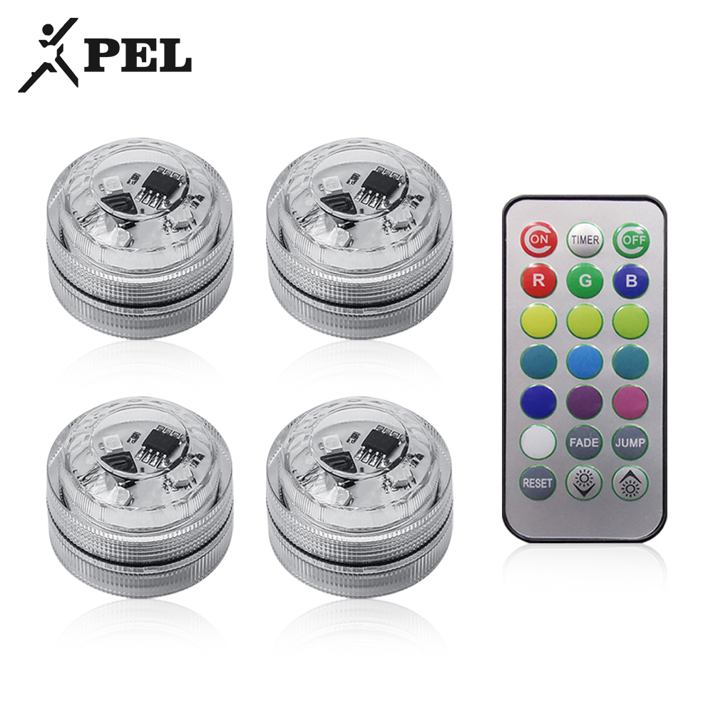 PEL 8 in 1 Car Interior Ambient Light Remote Control Decoration Auto Roof Foot Atmosphere Lamp Ebike Scooter Bicycle Tail Light