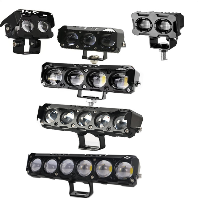 Cat Eye 4-Beard LED Exterior Lighting for Cars Trucks 12V 24V Strong Light Motorcycle Electric Vehicle Auto Exterior Lighting