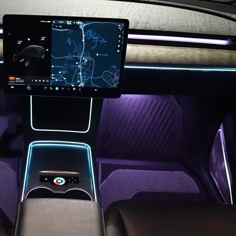 Advanced Compatible Auto Interior Lighting for Tesla 3Y Dream Color Remote Control Atmosphere Light