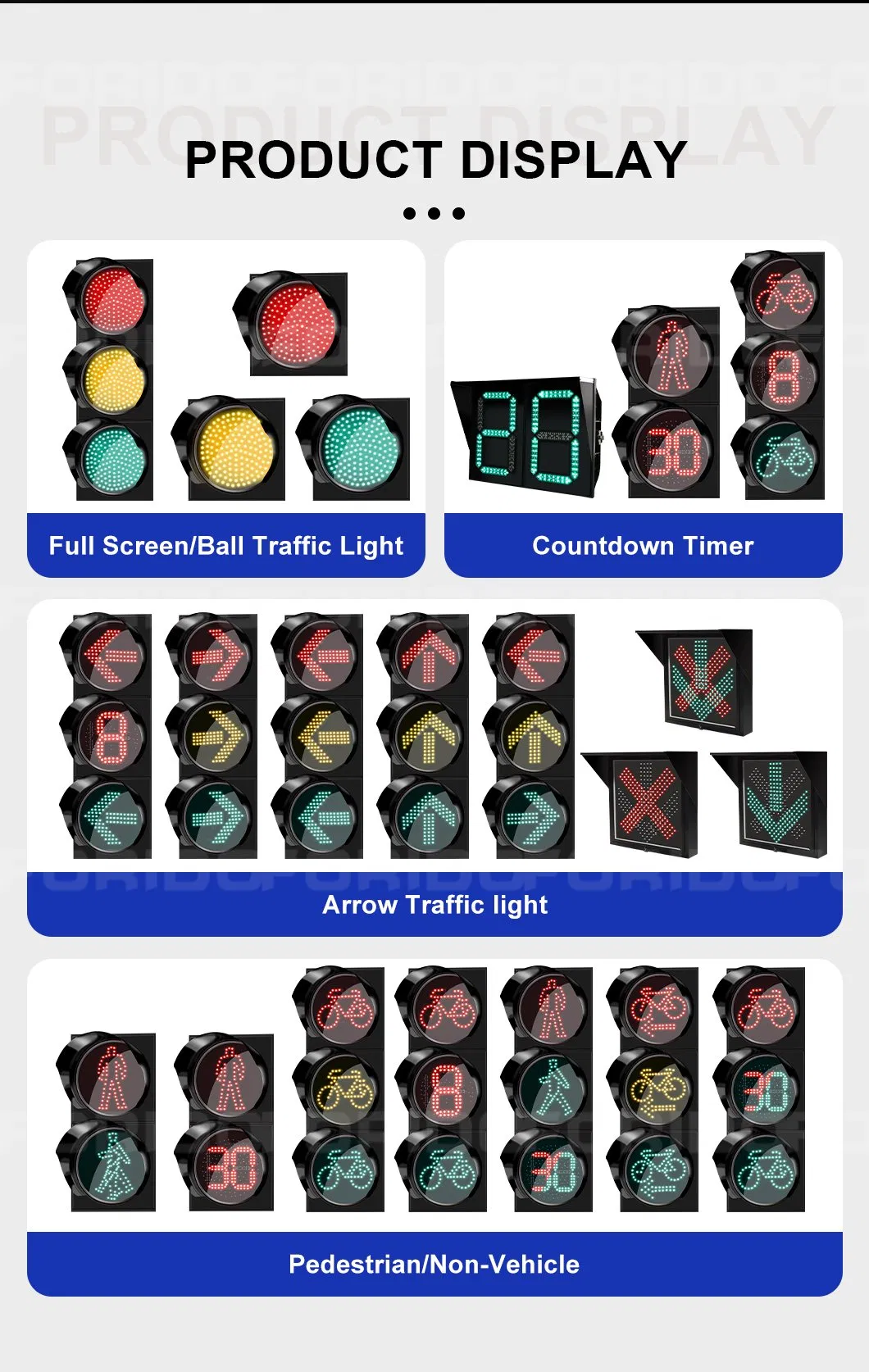 Energy-Efficient LED Traffic Light with Red/Green Countdown