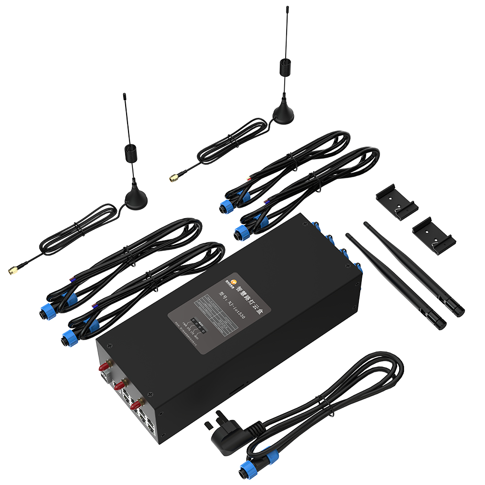 Smart LED Street Lamp for Equipped with Intelligent Monitoring EV Charging Station and Internet Connected Display Panel