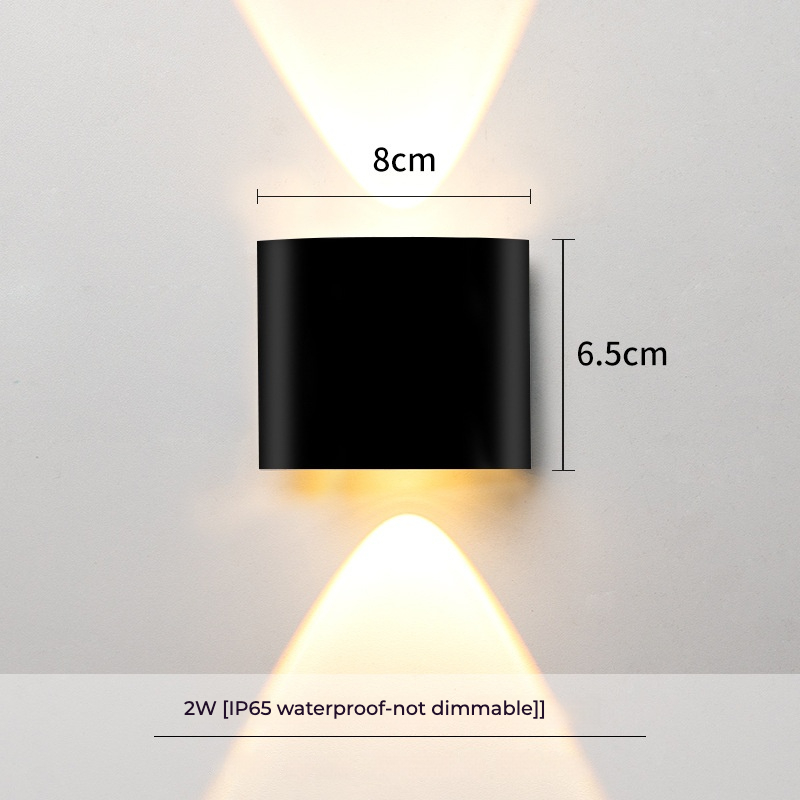 Modern Exterior Hot Sale 2W 4W 6W 8W 10W 12W Modern Style Up And Down Wall Lamp Waterproof Wall Lights