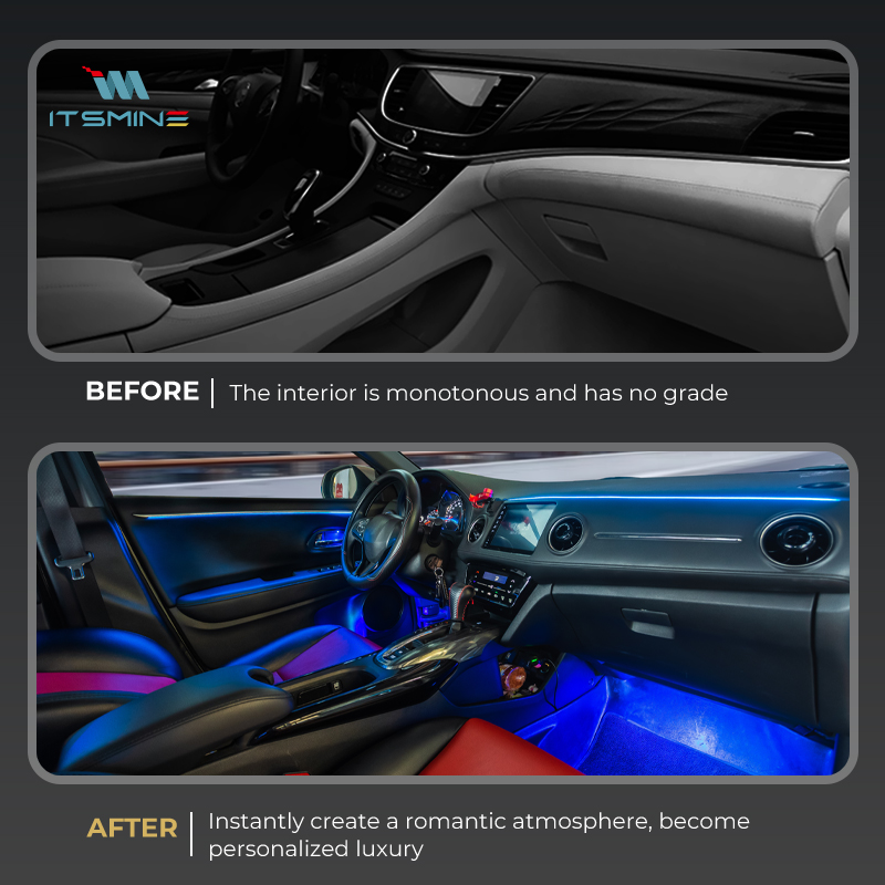 'CARDI' K3S 18-IN-1 Ambient Lighting Kit with Dynamic Gradient Effects for Tesla Model Y/Audi Q5