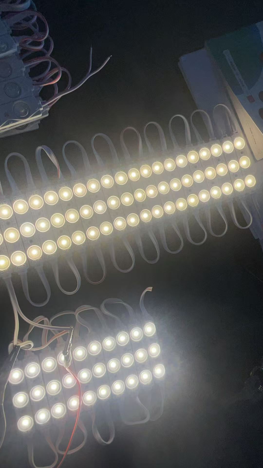 1.5W DC12V IP65 Waterproof 8cm 2835 SMD LED 3Pcs Fire Proof Module For Backlit Advertising Boards &amp; Home Decorations