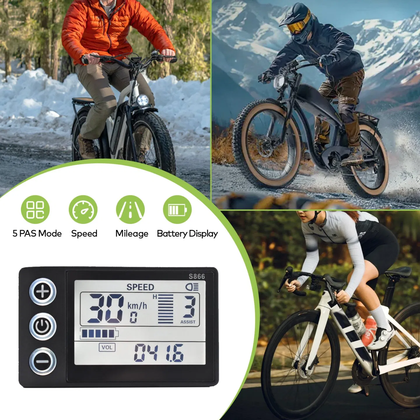 Ordinateur De Vlo Avec Fil Scooter Display Electric Bike Display Cycplus GPS Bike Computer Screen for Bike Bicycle Speedometer