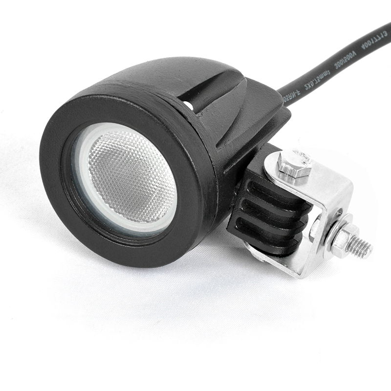 Motorcycle Parts 2inch 10W Round Small Front Spot Flood Driving LED Head Light, Car Electric Bike Bicycle Work Lighting Fog Lamp Factory Wholesale