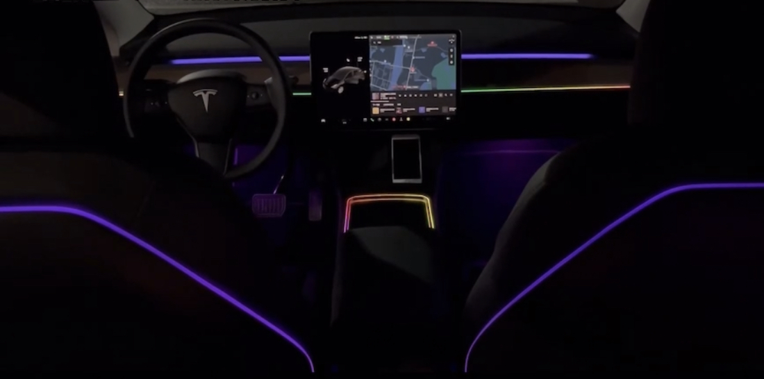 Car Interior Custom LED Lighting Showcase