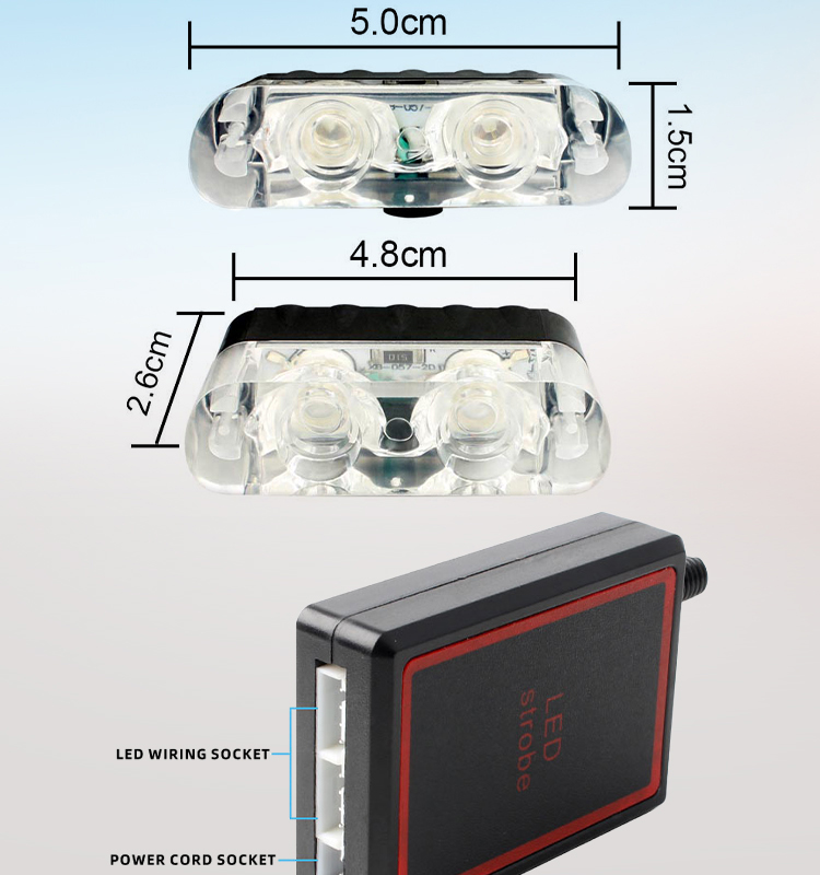 LED Net Light Universal Fit Wireless Remote Control LED Grille Light for Automotive Front Grill Waterproof Easy to Install