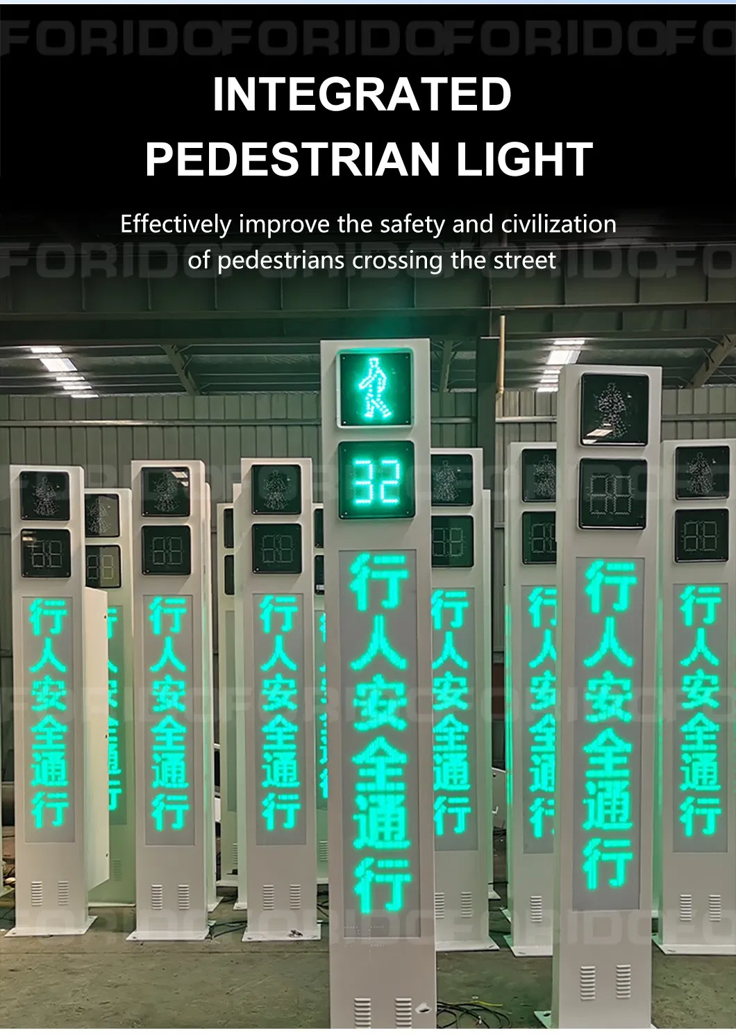 Energy-Efficient LED Traffic Light with Red/Green Countdown