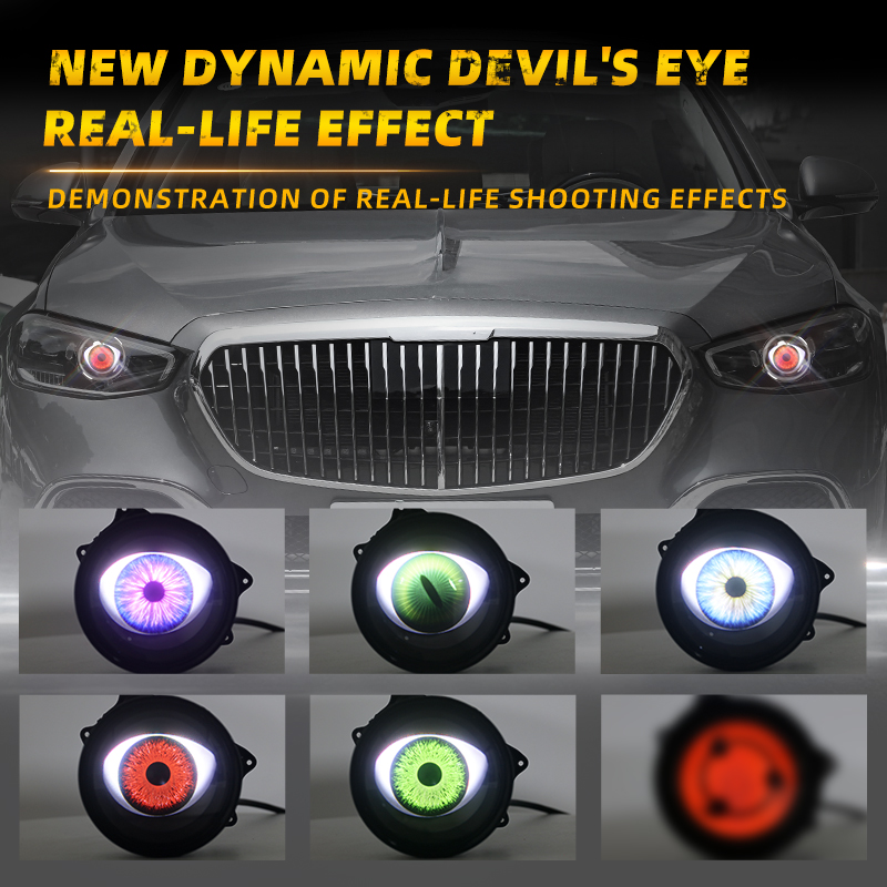 Hot Sales 12V-36V Dynamics 7 Modes Remote Control Demon Eye Car Devil Eyes Headlights System Other Car Light Accessories