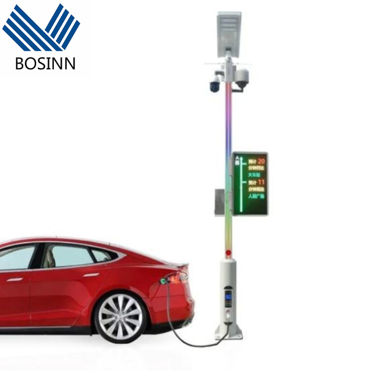 Road Lamp Smart Pole Customize Available 5G Smart Led Street Lights with WIFI Camera Electric Cars Charging Pile