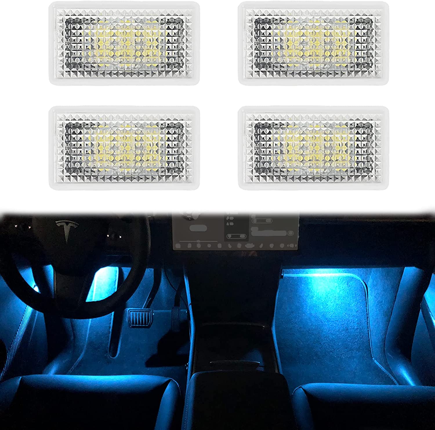 Angelhue for Tesla Model 3 S Y Increase Interior Door Brightness Ambient Light