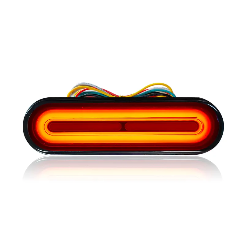 5 Inch LED Motorcycle Universal Tail Light Two Direction Indicator 60LED 12-80V Turn Signal Brake Stop Waterproof for ATV UTV E-Bike