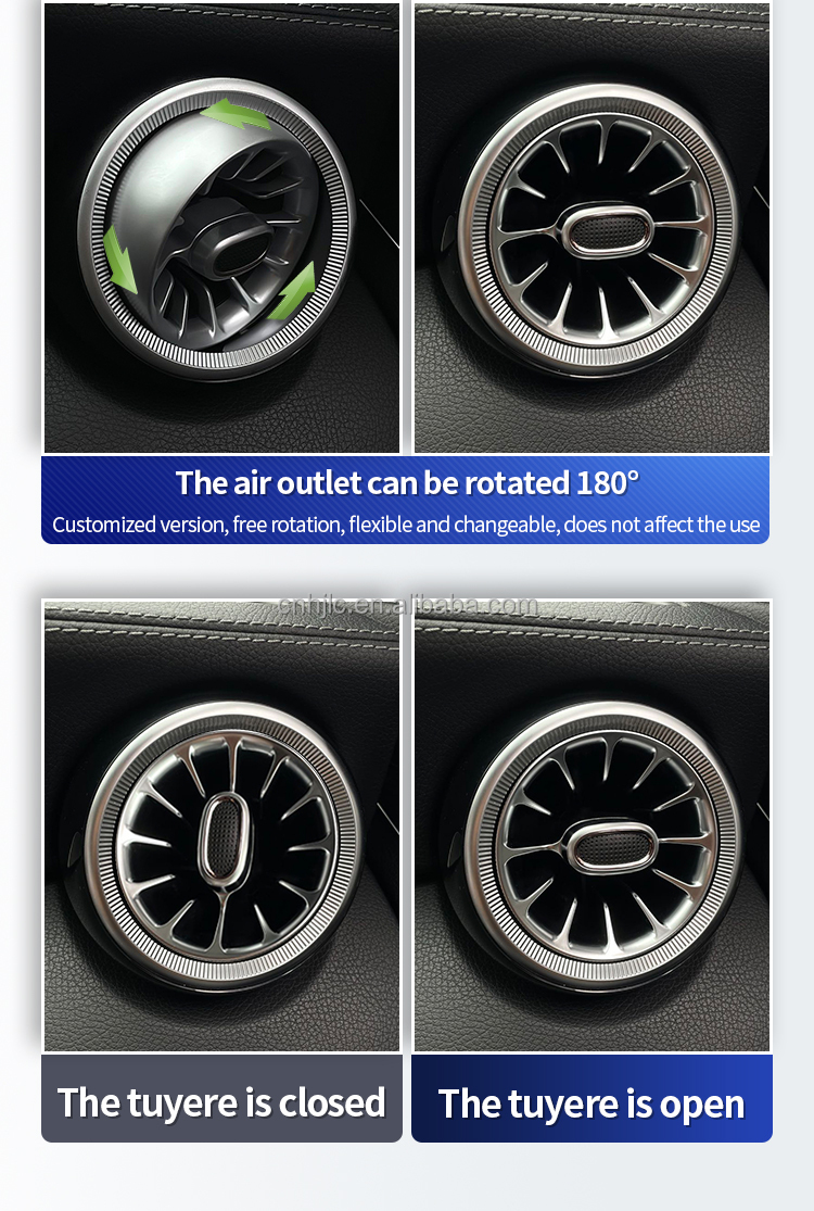 64 Colors Turbine Air Vent Air Outlet Multicolor Ambient Light for Mercedes-Benz E-class W213 E-coupe W238