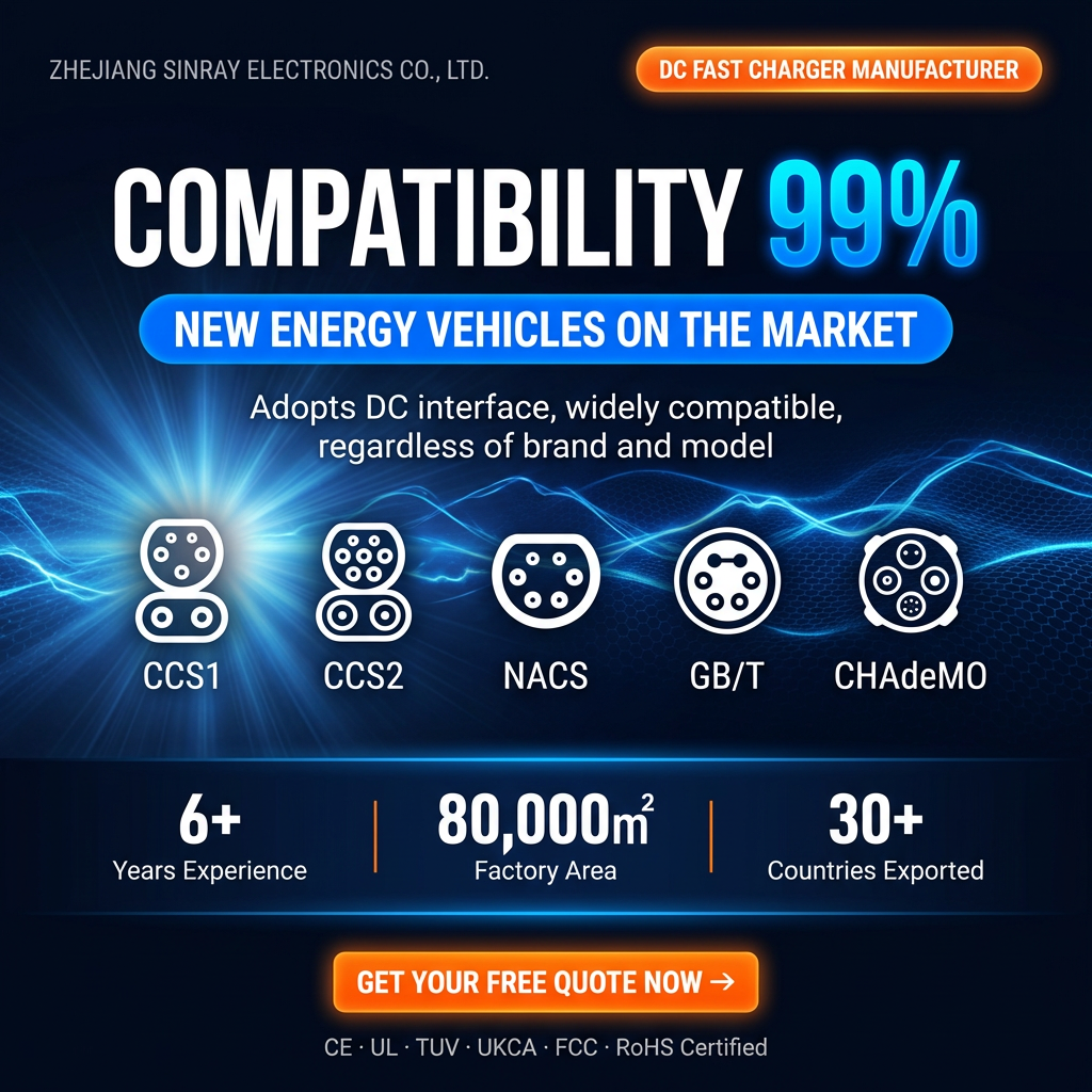 240KW DC Fast EV Charging Unit 2 Guns LED Side Light Strip 7 Inch Smart Screen GBT CCS2 RFID Scan Code Commercial Unit