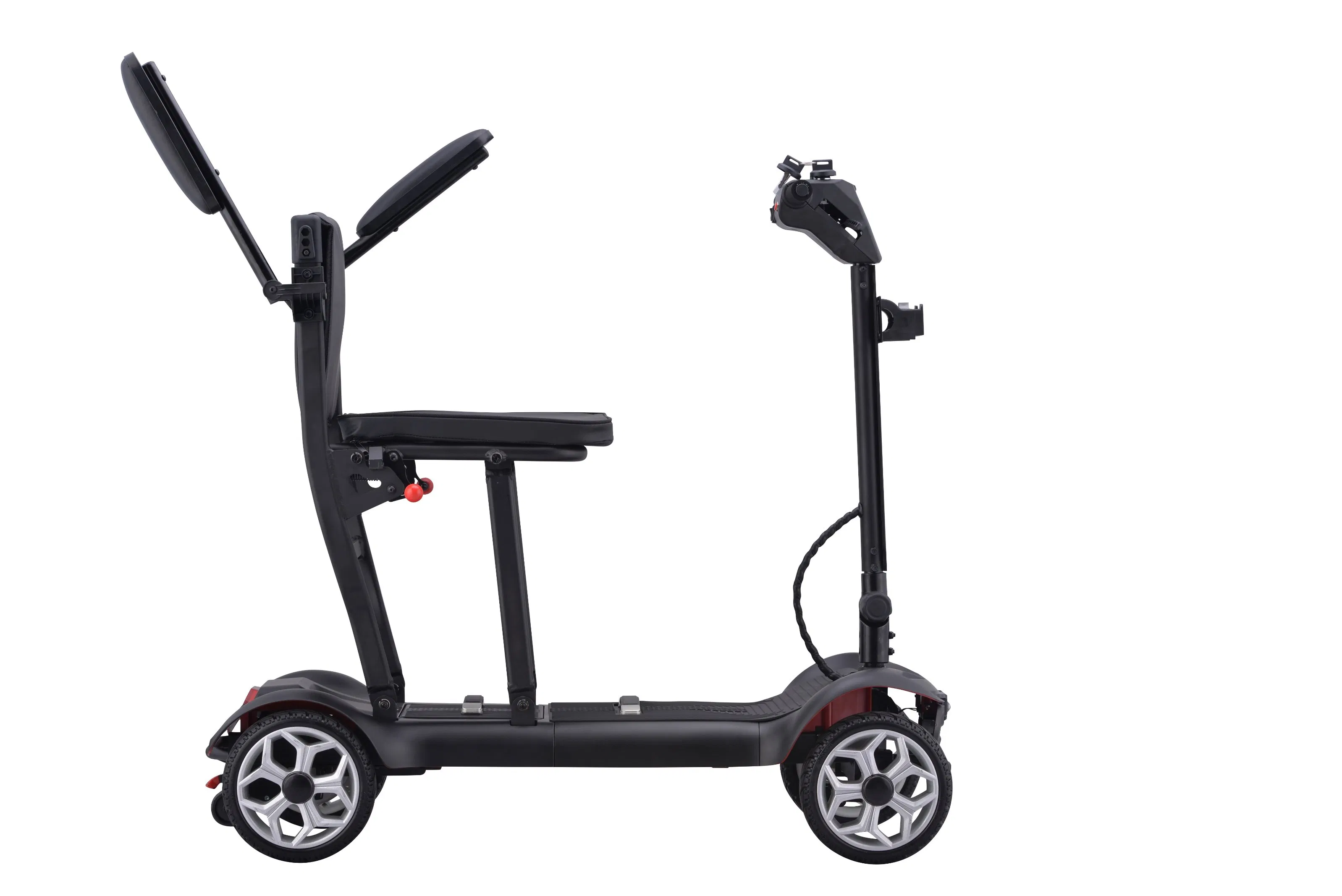 2026 Hot Selling Adult Lightweight Front LED Light 4 Wheel Folding Electric Mobility Scooter for Seniors Disabled