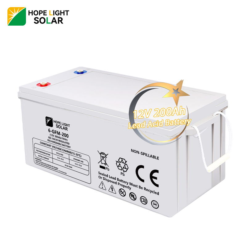 Gel Battery 12V 100ah 200ah 250ah Deep Cycle VRLA Solar Battery System Use