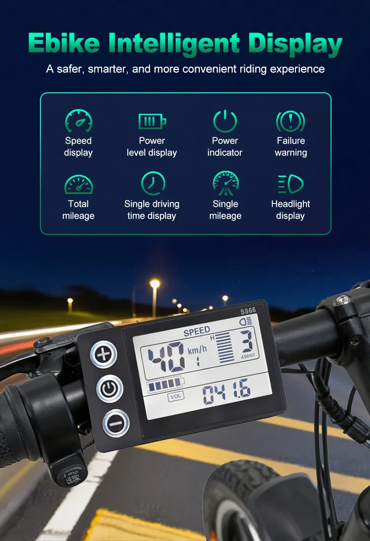 Electric Bike Display Speedometer Details