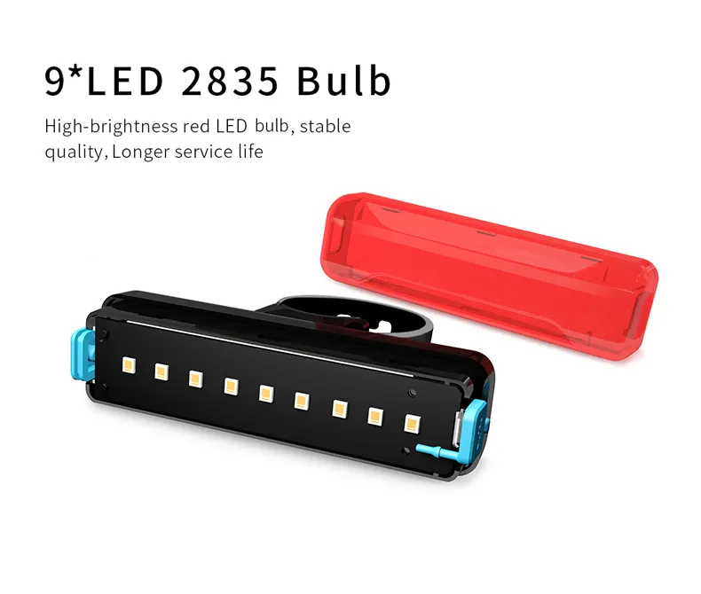Bicycle Tail Light Bicycle Riding Motorcycle Electric Bike LED Mountain Bike USB Charging Warning Light