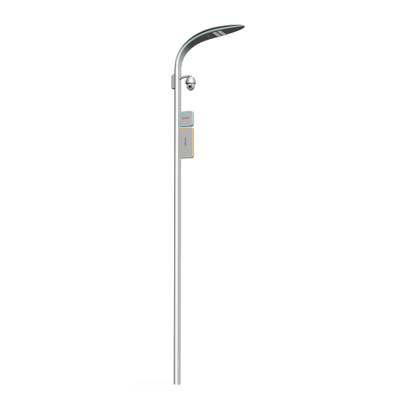 Smart LED Street Light Pole with Camera WiFi Control &amp; EV Charging Station IP65 Rated for City Outdoor Road Lighting Projects