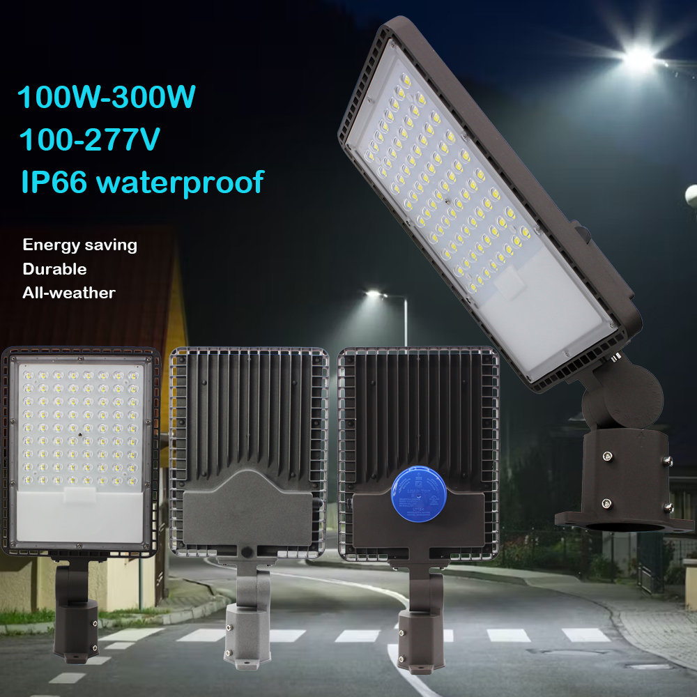 IP66 Electric Shoebox Lamp 100W 150W 200W 240W 300W Commercial Led Outdoor Street Light for Parking Lot Street Lighting