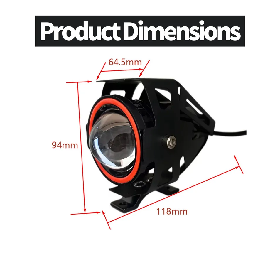 External RGB DRL Electric Scooter Mountain Bracket Stainless Steel Lamp