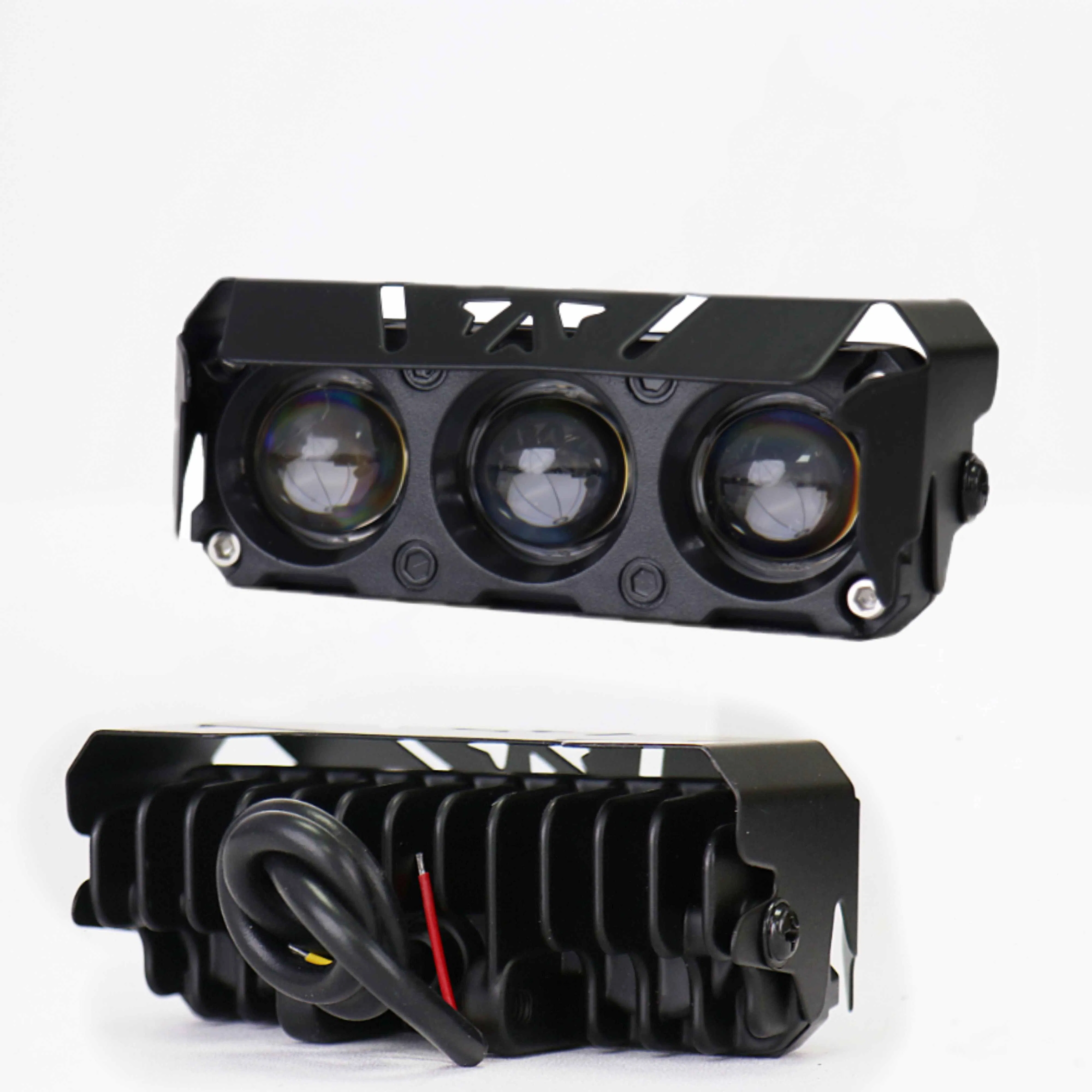 Wholesale 3 Lens Electric Vehicle LED Headlights Motorcycle Scooter Spotlights Three-Wheeled Vehicle Bulb