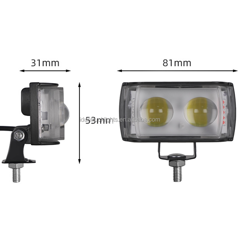 New Mini LED Fog Lights for Off-Road Vehicles Auxiliary Lighting Systems for Motorcycles Trucks Trailers Work Light Model Tacoma