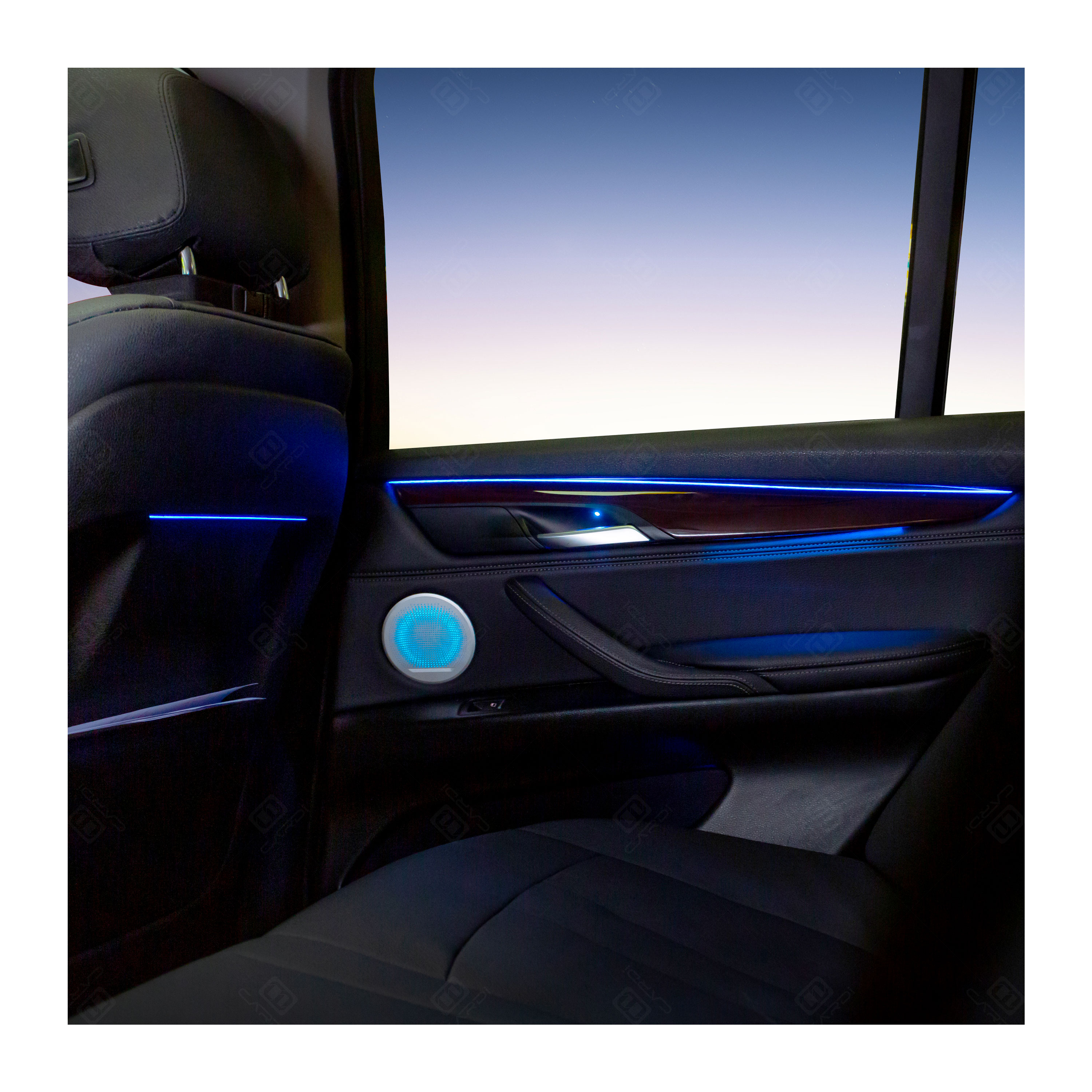 K4S 14 in 1 Car Interior Light Kit with Sound-Active Function for Tesla Model Y/Volvo XC90