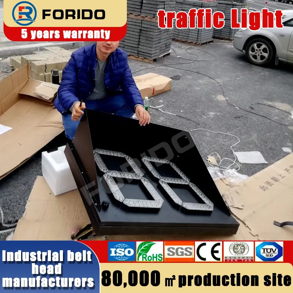 Energy-Efficient LED Traffic Light with Red/Green Countdown