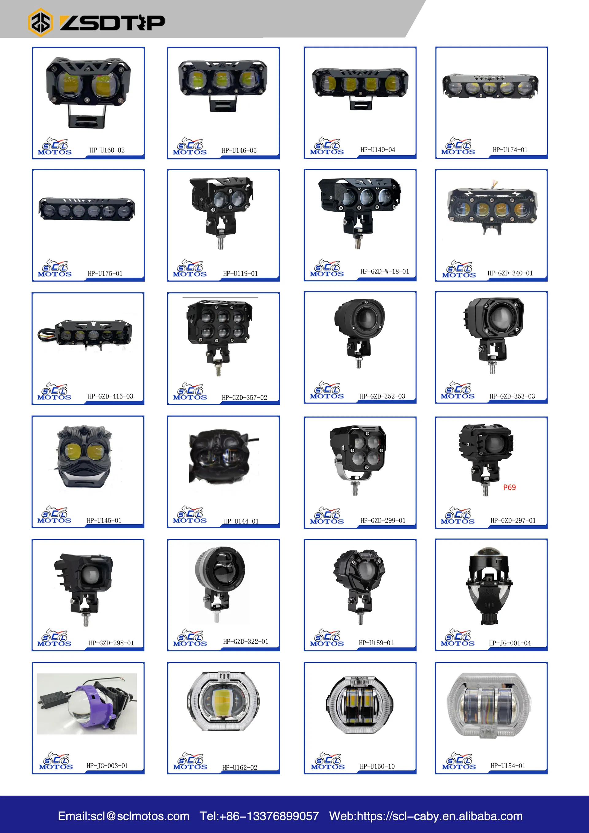 Motorcycle LED Spotlights Drawing 2