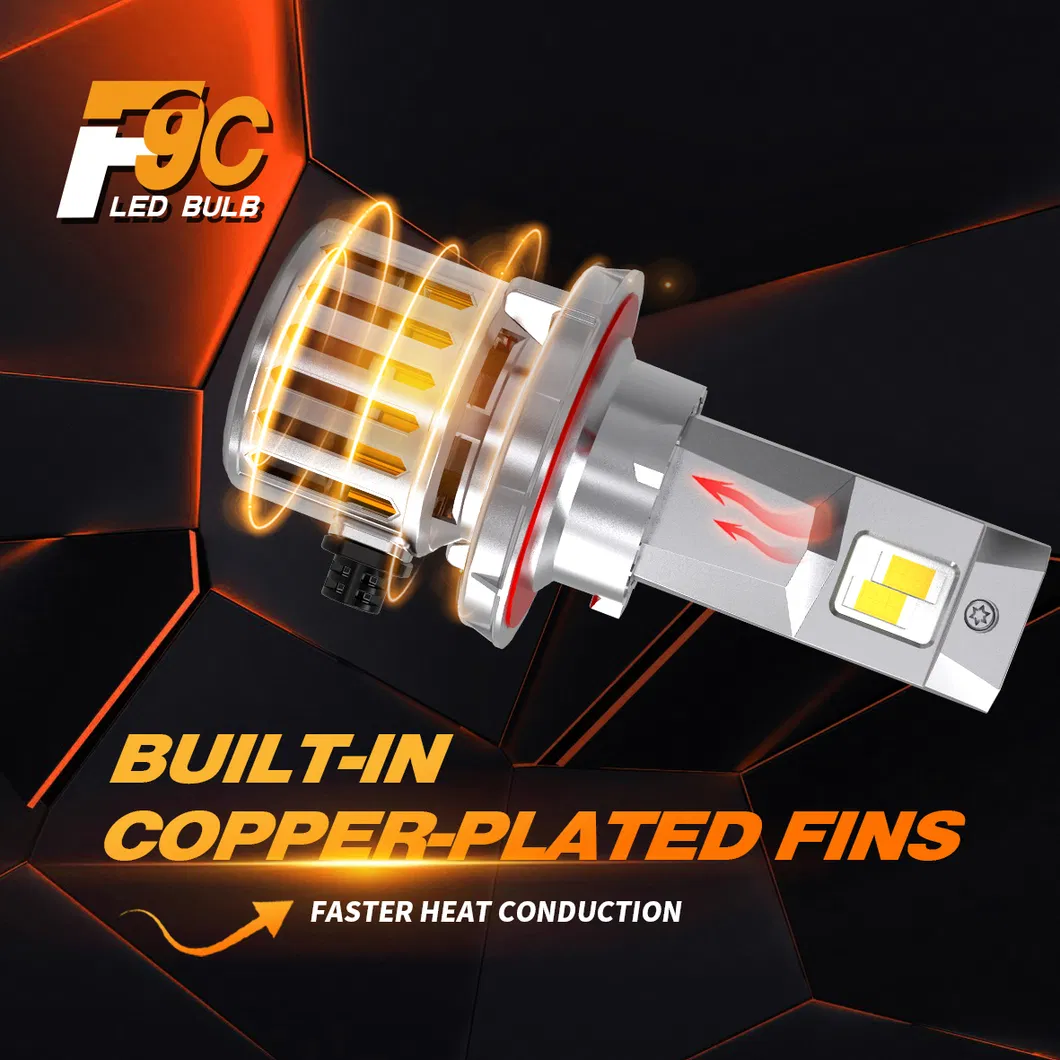 F9c H7 LED Headlight - High-Performance LED Lamp for All Vehicles