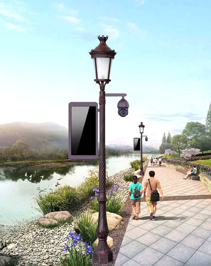 Smart Street Light with 7kw EV Charger for Urban Areas