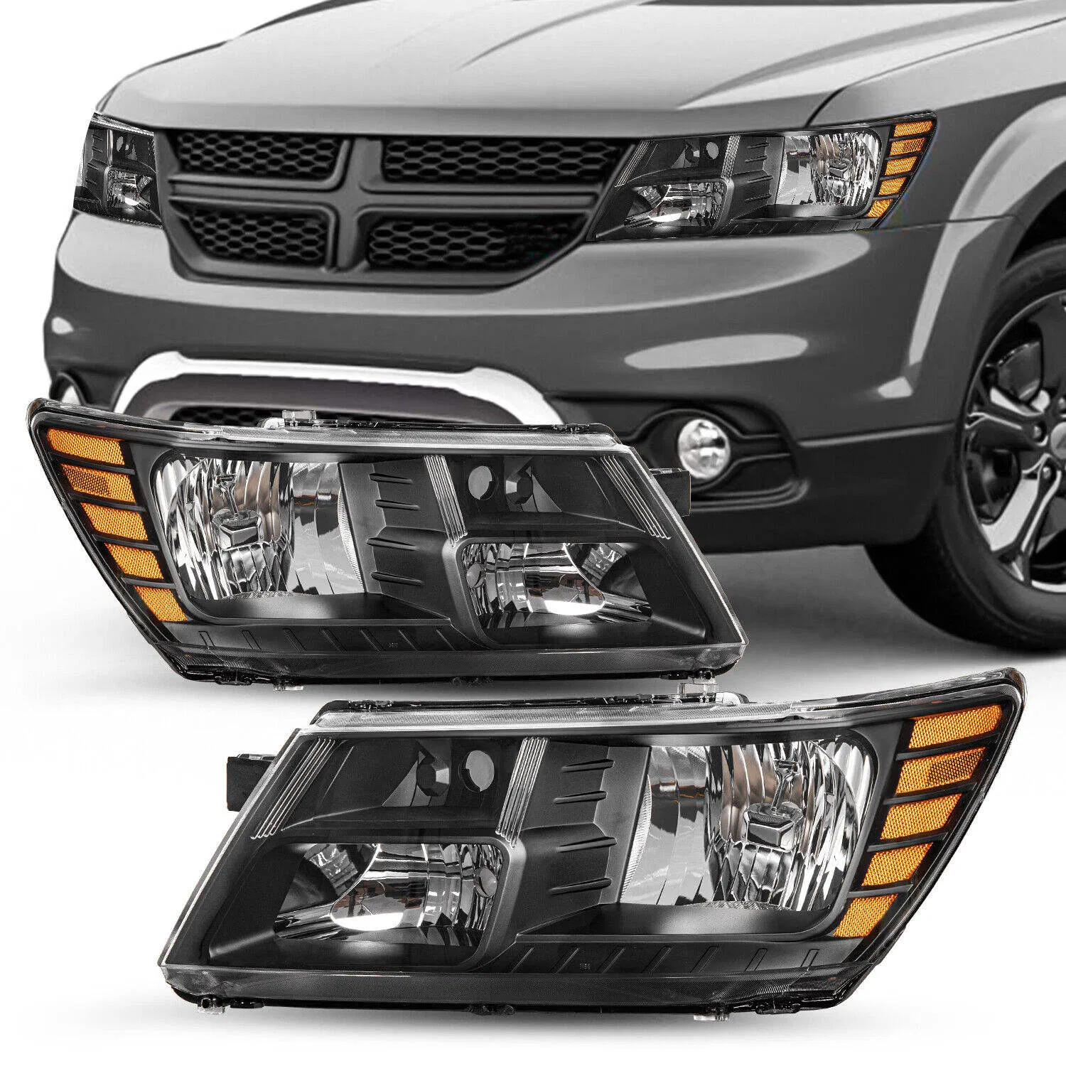 Car Front Lamps with High Brightness LED and Dynamic Turn Signal