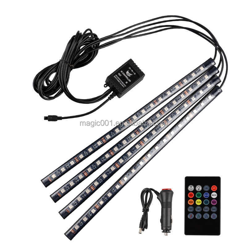 36/48/72 LEDs Car foot light with remote