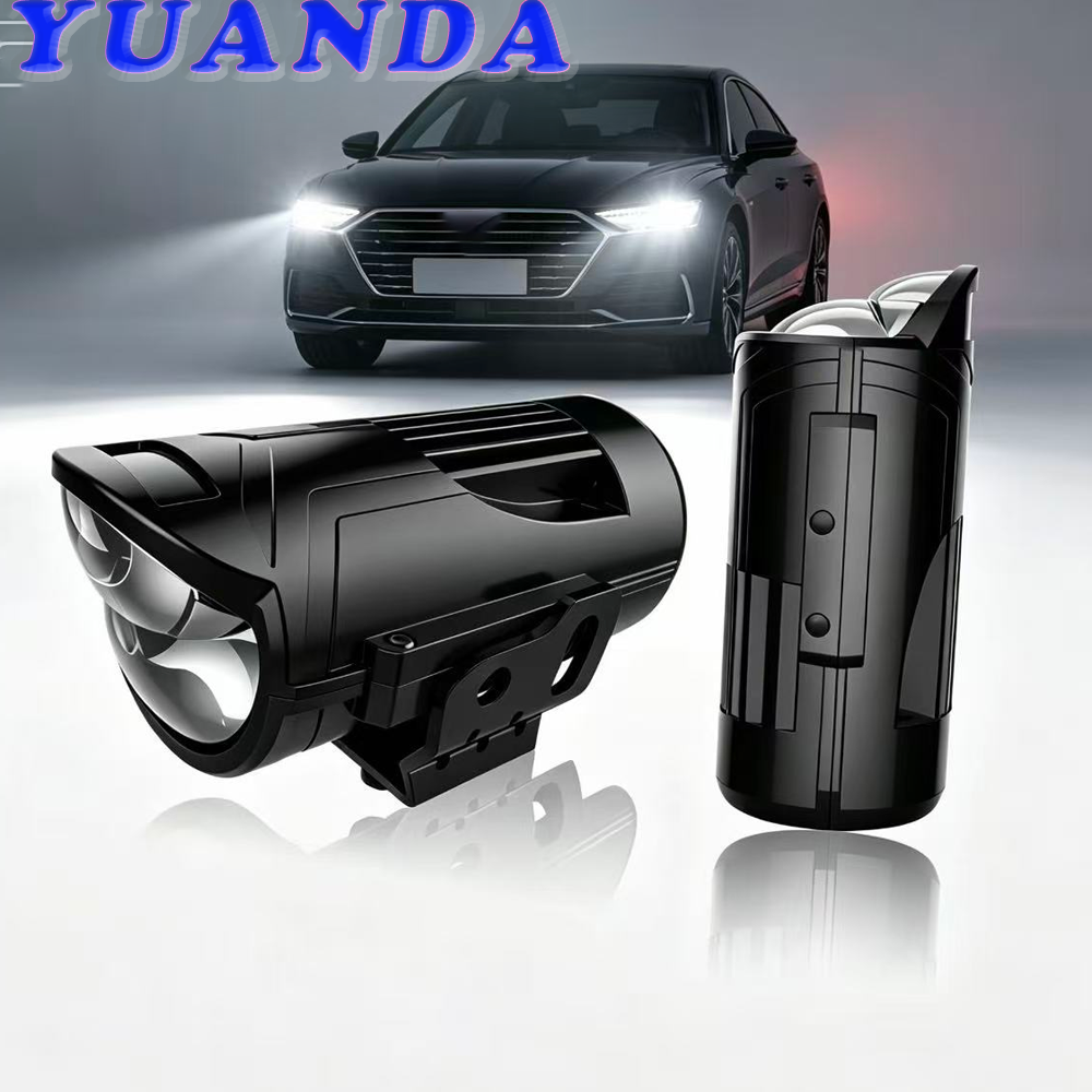 New Super Bright 6000K 8000 Lumens 190W 12V H11 LED Headlights for Car Motorcycle EV with Spotlights High Beam External Lenses