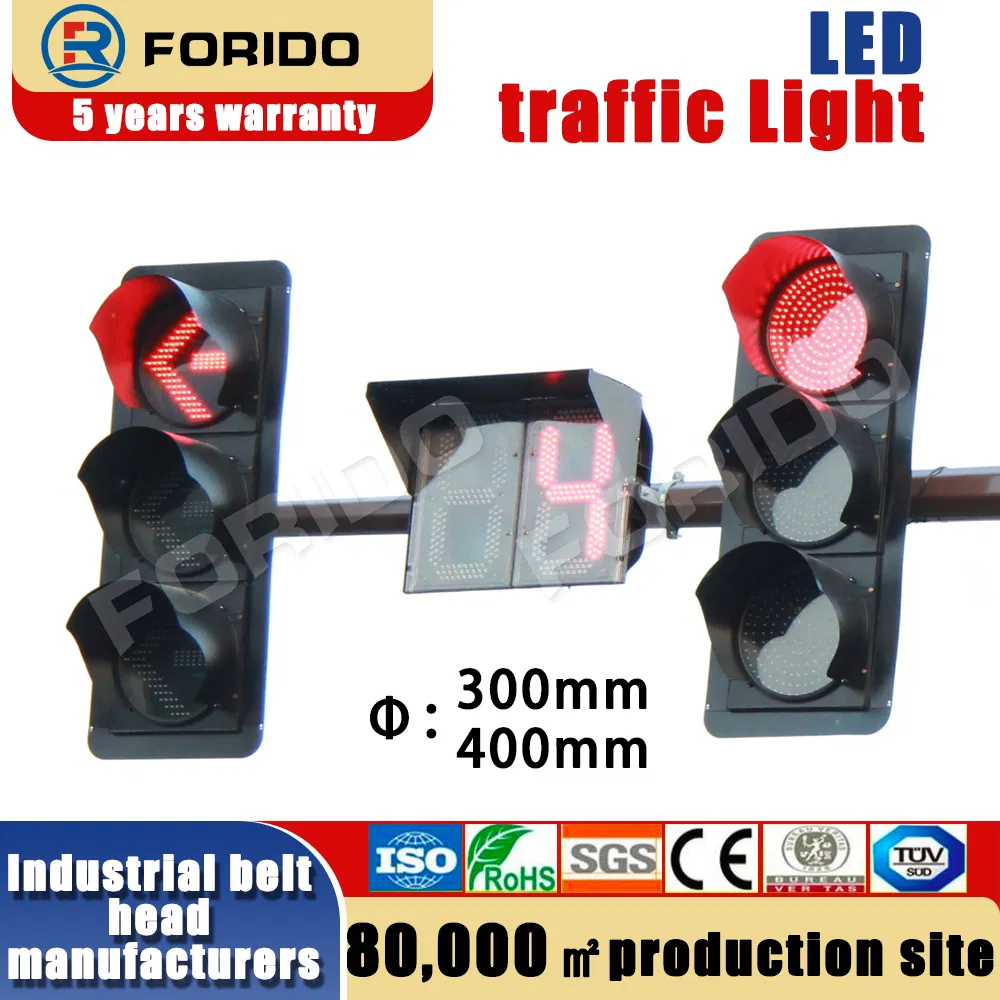 Energy-Efficient LED Traffic Light with Red/Green Countdown
