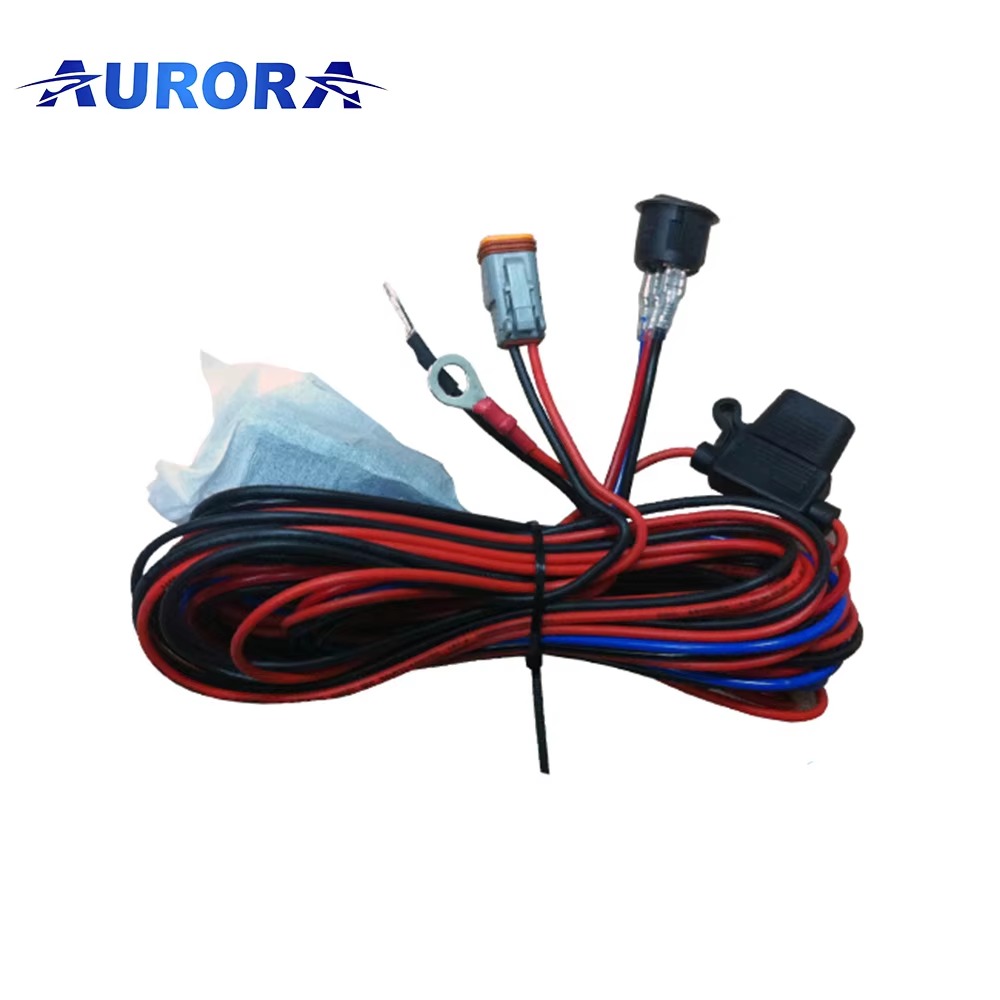 Aurora Auto Remote Controller Cable Wire Harness Led Work Driving Light bar for Truck Offroad