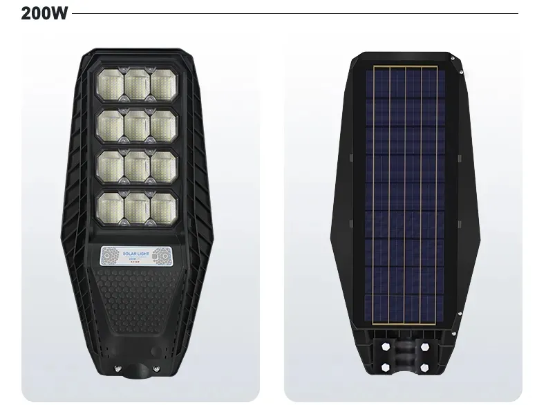 Outdoor Waterproof IP67 300W 200W 100W Solar Lamps All in One LED Solar Street Light