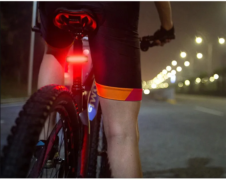 Bicycle Tail Light Bicycle Riding Motorcycle Electric Bike LED Mountain Bike USB Charging Warning Light