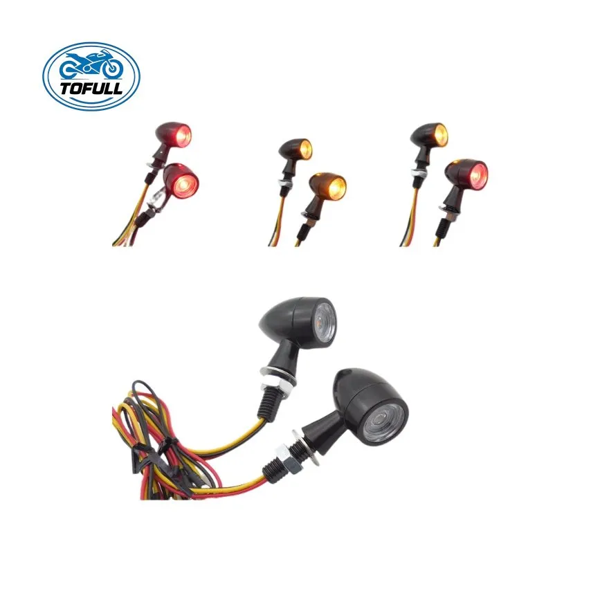 Motorcycle Body Parts E Marked Dirt Bike Scooter Turn Signal Light LED Indicator