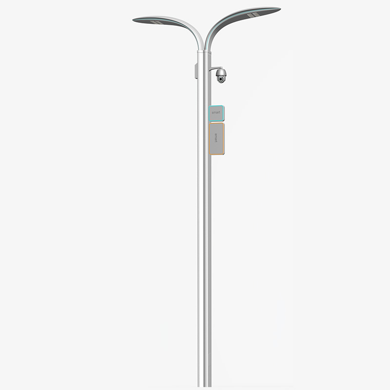 Smart LED Street Light Pole with Camera WiFi Control &amp; EV Charging Station IP65 Rated for City Outdoor Road Lighting Projects