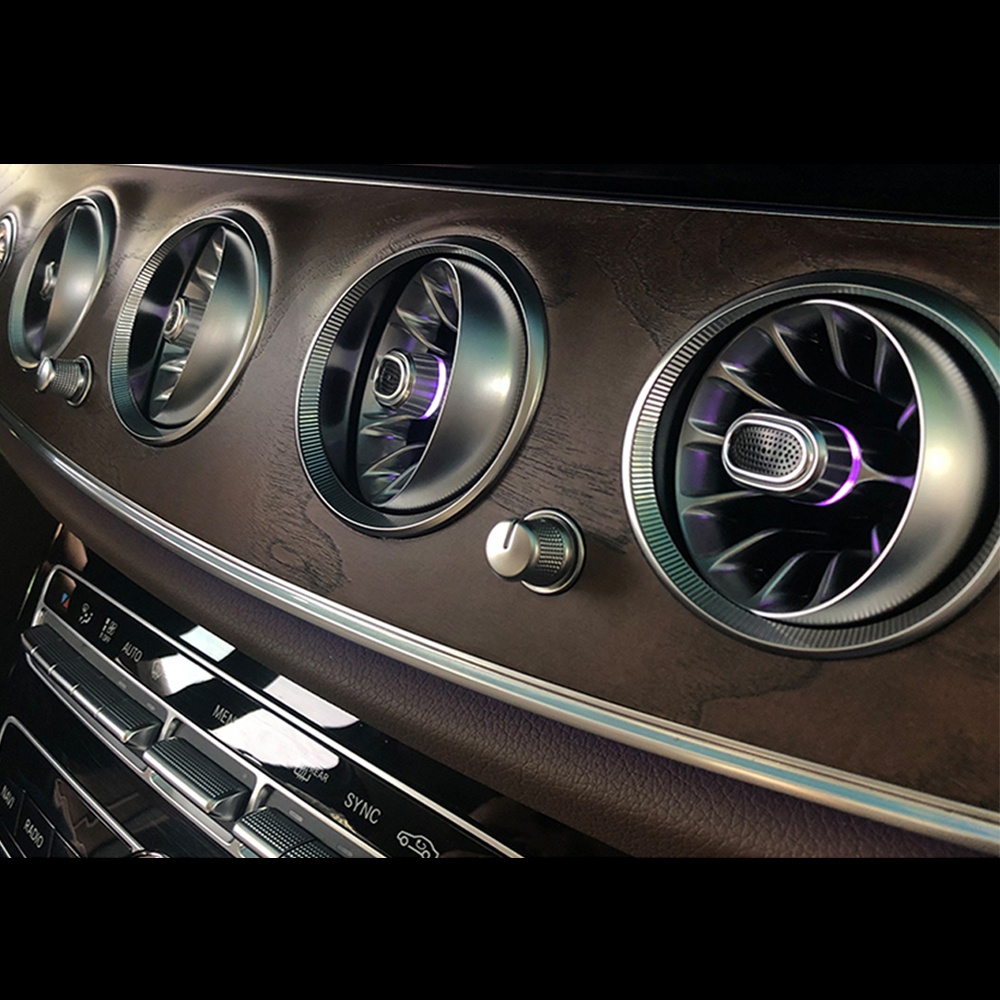 64 Colors Turbine Air Vent Air Outlet Multicolor Ambient Light for Mercedes-Benz E-class W213 E-coupe W238